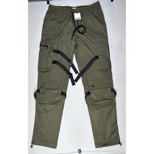 EPTM The Perfect Example Mens Streetwear Military Cargo Pants Olive Large-34